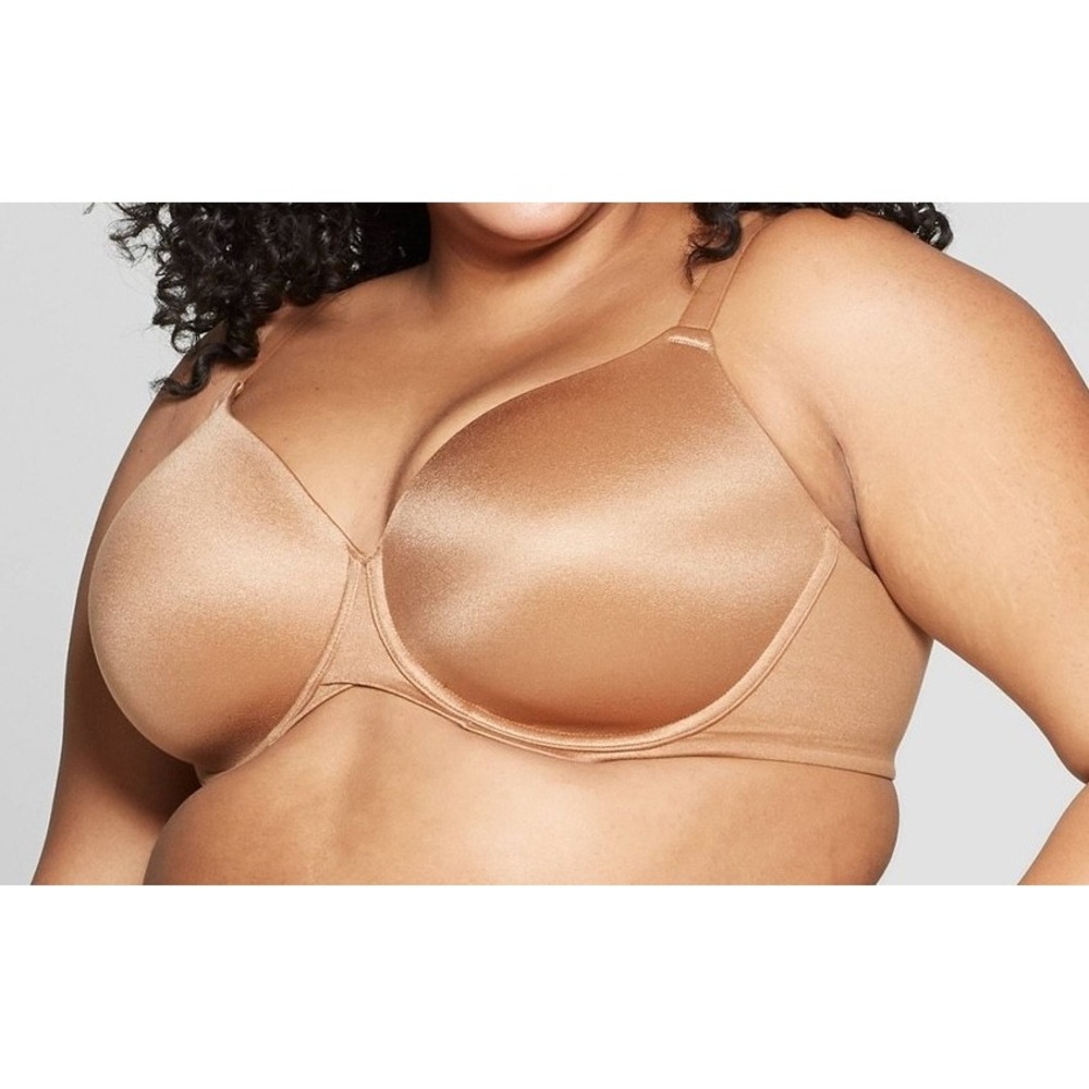 Auden The Superstar Lightly Lined T-Shirt Bra Womens 42DD Caramel Brown NWT